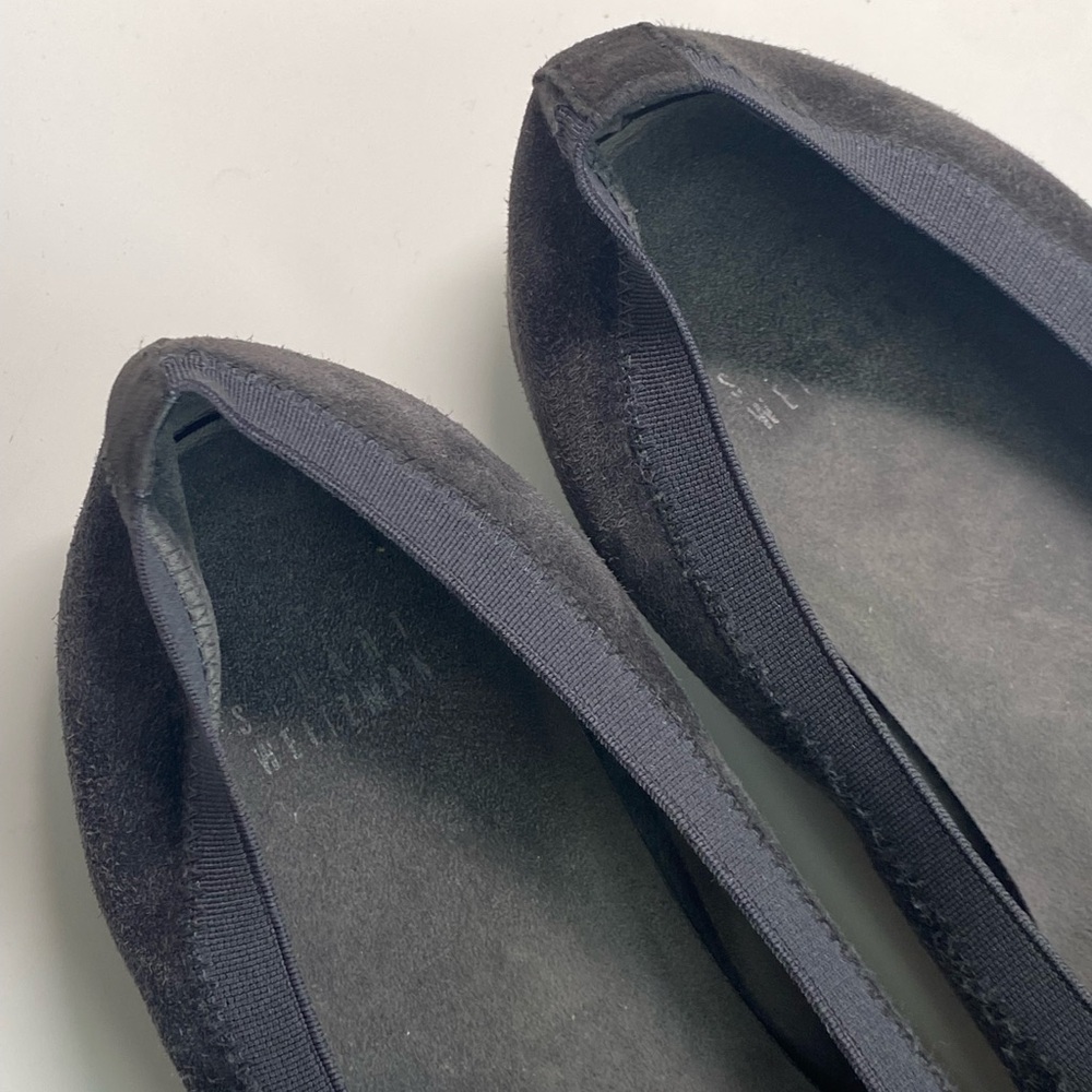 Stuart Weitzman Cabot Flats Suede Leather Bow Studded Size 7 - Picture 3 of 10